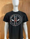MARVEL "DEADPOOL" Graphic Print Adult T-Shirt Tee Shirt XL Xtra Extra Large Black Shirt