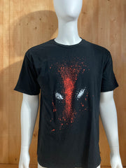 MARVEL "DEADPOOL" Graphic Print Adult T-Shirt Tee Shirt XL Xtra Extra Large Black Shirt
