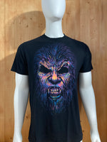 ONNO "WOLFMAN" ONNIT SPONSORED Graphic Print Adult T-Shirt Tee Shirt XL Xtra Extra Large Black Shirt