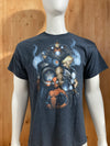 MARVEL "UNIVERSE" Graphic Print Adult T-Shirt Tee Shirt L Lrg Large Blue Gray