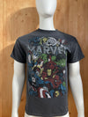 MARVEL "UNIVERSE" Graphic Print Adult T-Shirt Tee Shirt M MD Medium Dark Gray