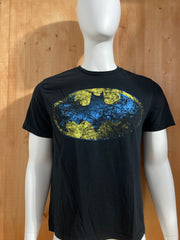 DC "BATMAN" Graphic Print Adult T-Shirt Tee Shirt M MD Medium Black Shirt