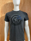 MARVEL "CAPTAIN AMERICA" Graphic Print Adult T-Shirt Tee Shirt M MD Medium Dark Gray