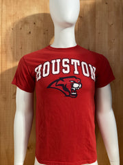 NEW AGENDA "HOUSTON COUGARS" Graphic Print Adult T-Shirt Tee Shirt S SM Small Red Shirt
