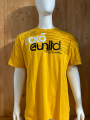 ECKO UNLTD RHINO Graphic Print Adult T-Shirt Tee Shirt 2XL XXL Yellow Shirt