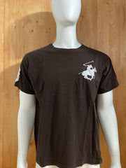 BEVERLY HILLS POLO CLUB Adult Mens Men T-Shirt Tee Shirt XL Extra Xtra Large Brown Shirt