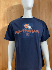 ESPN "ILLINOIS FIGHTING ILLINI EXPECT A VICT'RY" Graphic Print Adult Mens Men T-Shirt Tee Shirt XL Extra Xtra Large Blue Shirt