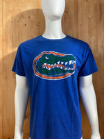 E FIVE "FLORIDA GATORS" Graphic Print Adult T-Shirt Tee Shirt XL Extra Xtra Large Blue Shirt