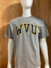 E5 "WVU" Graphic Print Adult T-Shirt Tee Shirt XL Extra Xtra Large Gray Shirt