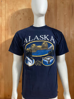 SHERRY "ALASKA" Graphic Print Adult T-Shirt Tee Shirt XL Extra Xtra Large Dark Blue Shirt