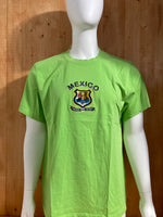 PRINCESS CRUISES "MEXICO" Embroidered Adult T-Shirt Tee Shirt XL Extra Xtra Large Neon Green Shirt