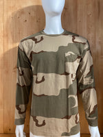 RED HEAD Graphic Print Adult T-Shirt Tee Shirt XL Extra Xtra Large Long Sleeve Camo Shirt