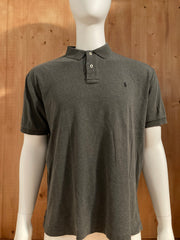 POLO RALPH LAUREN VINTAGE VTG 80s Adult T-Shirt Tee Shirt XL Extra Large Dark Gray Polo Shirt