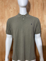 POLO RALPH LAUREN VINTAGE VTG 80s Adult T-Shirt Tee Shirt XL Extra Large Army Green Polo Shirt