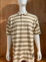 POLO JEANS CO RALPH LAUREN VINTAGE VTG 90s Adult T-Shirt Tee Shirt XL Extra Large Striped Stripe Polo Shirt