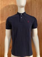 POLO RALPH LAUREN VINTAGE VTG 80s Adult T-Shirt Tee Shirt M Medium MD Dark Blue Polo Shirt