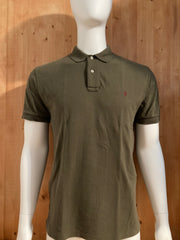 POLO RALPH LAUREN VINTAGE VTG 80s Adult T-Shirt Tee Shirt M Medium MD Army Green Polo Shirt