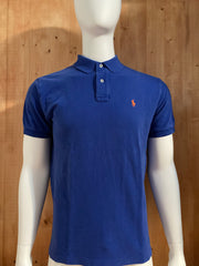 POLO RALPH LAUREN VINTAGE VTG 80s Adult T-Shirt Tee Shirt M Medium MD Royal Blue Polo Shirt