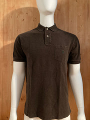 POLO RALPH LAUREN VINTAGE VTG 80s Adult T-Shirt Tee Shirt M Medium MD Brown Polo Shirt