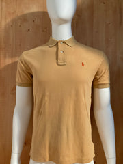 POLO RALPH LAUREN VINTAGE VTG 80s Adult T-Shirt Tee Shirt S SMALL SM Light Orange Polo Shirt