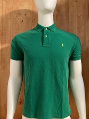 POLO RALPH LAUREN VINTAGE VTG 80s Adult T-Shirt Tee Shirt S SMALL SM Green Polo Shirt