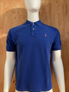 POLO RALPH LAUREN VINTAGE VTG 80s Adult T-Shirt Tee Shirt M Medium MD Blue Polo Shirt