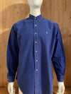 RALPH LAUREN CLASSIC FIT Adult T-Shirt Tee Shirt L Large Blue Button Down Long Sleeve Shirt