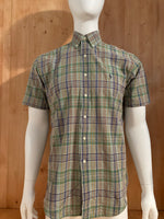RALPH LAUREN BLAKE COLLECTION Adult T-Shirt Tee Shirt M Medium MD Plaid Short Sleeve Shirt