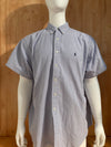 RALPH LAUREN BLAKE COLLECTION Adult T-Shirt Tee Shirt XXL 2XL Pinstripe Short Sleeve Shirt