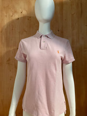POLO RALPH LAUREN CUSTOM FIT VINTAGE VTG 80s Adult T-Shirt Tee Shirt S SMALL SM Pink Polo Shirt