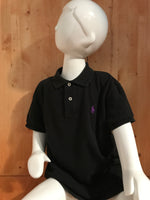 POLO RALPH LAUREN CLASSIC FIT BLUE LABEL Kids T-Shirt Tee Shirt S Sm Small Black Polo Shirt