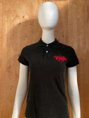 RALPH LAUREN "TRIPLE PONY #3" THE SKINNY POLO Adult T-Shirt Tee Shirt M Medium MD Black Polo Shirt