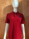 POLO RALPH LAUREN BLUE LABEL BIG PONY Youth Unisex T-Shirt Tee Shirt XL Xtra Extra Large Red Polo Shirt