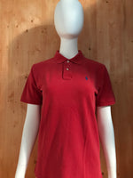 POLO RALPH LAUREN BLUE LABEL SMALL PONY Youth Unisex T-Shirt Tee Shirt XL Xtra Extra Large Red Polo Shirt