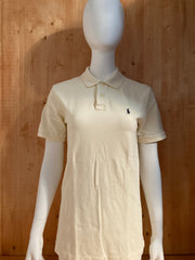 POLO RALPH LAUREN BLUE LABEL SMALL PONY Youth Unisex T-Shirt Tee Shirt XL Xtra Extra Large Cream Polo Shirt