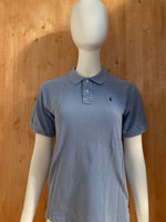 POLO RALPH LAUREN VINTAGE VTG 80s SMALL PONY Youth Unisex T-Shirt Tee Shirt L Lrg Large Blue Polo Shirt