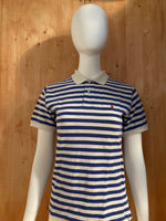 POLO RALPH LAUREN VINTAGE VTG 80s SMALL PONY Youth Unisex T-Shirt Tee Shirt M MD Medium Striped Polo Shirt