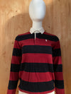 RALPH LAUREN SMALL PONY Youth Unisex T-Shirt Tee Shirt M MD Medium Striped Long Sleeve Polo Shirt