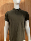 POLO RALPH LAUREN VINTAGE VTG 80s CUSTOM FIT SMALL PONY Adult T-Shirt Tee Shirt XL Xtra Extra Large Brown Green Polo Shirt