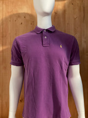 POLO RALPH LAUREN VINTAGE VTG 80s SMALL PONY Adult T-Shirt Tee Shirt L Lrg Large Purple Polo
