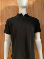 POLO RALPH LAUREN VINTAGE VTG 80s SMALL PONY Adult T-Shirt Tee Shirt L Lrg Large Black Polo