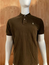 POLO RALPH LAUREN VINTAGE VTG 80s SMALL PONY Adult T-Shirt Tee Shirt L Lrg Large Brown Polo