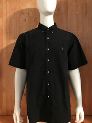 RALPH LAUREN CLASSIC FIT Adult T-Shirt Tee Shirt XXL 2XL Black Long Sleeve Button Down Shirt