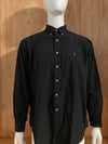 RALPH LAUREN BLAKE SMALL PONY Adult T-Shirt Tee Shirt XL Xtra Extra Large Black Long Sleeve Button Down Shirt