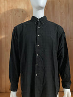 RALPH LAUREN BLAKE SMALL PONY Adult T-Shirt Tee Shirt XL Xtra Extra Large Black Long Sleeve Button Down Shirt