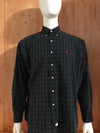 RALPH LAUREN VINTAGE VTG 80s SMALL PONY Adult T-Shirt Tee Shirt L Lrg Large Check Long Sleeve Shirt
