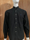 RALPH LAUREN CLASSIC FIT SMALL PONY Adult T-Shirt Tee Shirt L Lrg Large Black Long Sleeve Button Down Shirt