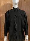 RALPH LAUREN YARMOUTH SMALL PONY Adult T-Shirt Tee Shirt L Lrg Large Black Long Sleeve Button Down Shirt