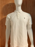 POLO RALPH LAUREN VINTAGE VTG 80s SMALL PONY Adult T-Shirt Tee Shirt L Lrg Large White Polo