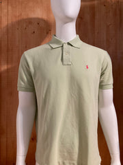 POLO RALPH LAUREN VINTAGE VTG 80s SMALL PONY Adult T-Shirt Tee Shirt L Lrg Large Pastel Green  Polo